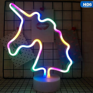 Rainbow Led Neon Light Sign Holiday